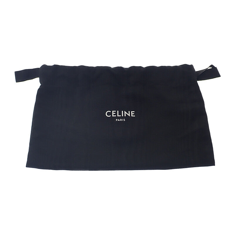 CELINE 賽琳鍊條手拿包 Cuir Triomphe 小型 10E382EGK.14ML 單肩包 PVC 棕色 金色五金 女士【中古】【A級】