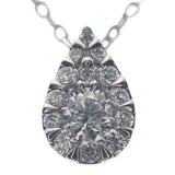 ヴァンドーム VANDOME ドロップオブガーランド APVN1806-43DI ネックレス Pt850プラチナ Pt950プラチナ ダイヤモンド レディース【中古】【Aランク】