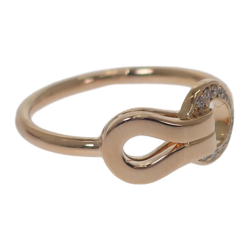 カルティエ CARTIER アグラフ ハーフダイヤ 8号 B4209348 リング K18ピンクゴールド ダイヤモンド レディース【中古】【Aランク】