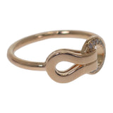 カルティエ CARTIER アグラフ ハーフダイヤ 8号 B4209348 リング K18ピンクゴールド ダイヤモンド レディース【中古】【Aランク】