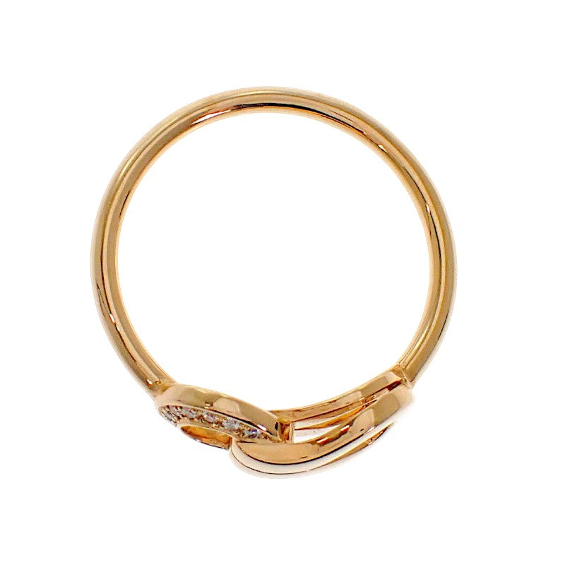 卡地亞 CARTIER Amulette 半鑽戒指 8號 B4209348 18K玫瑰金 鑽石 金色 女士【中古】【A級】