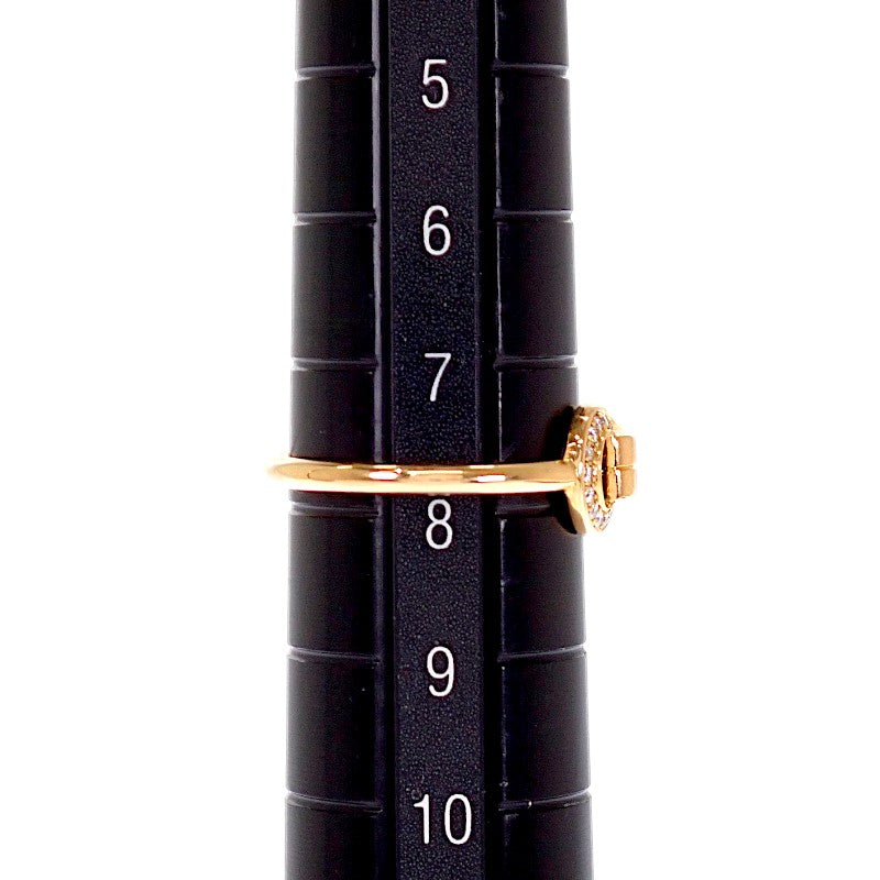 卡地亞 CARTIER Amulette 半鑽戒指 8號 B4209348 18K玫瑰金 鑽石 金色 女士【中古】【A級】