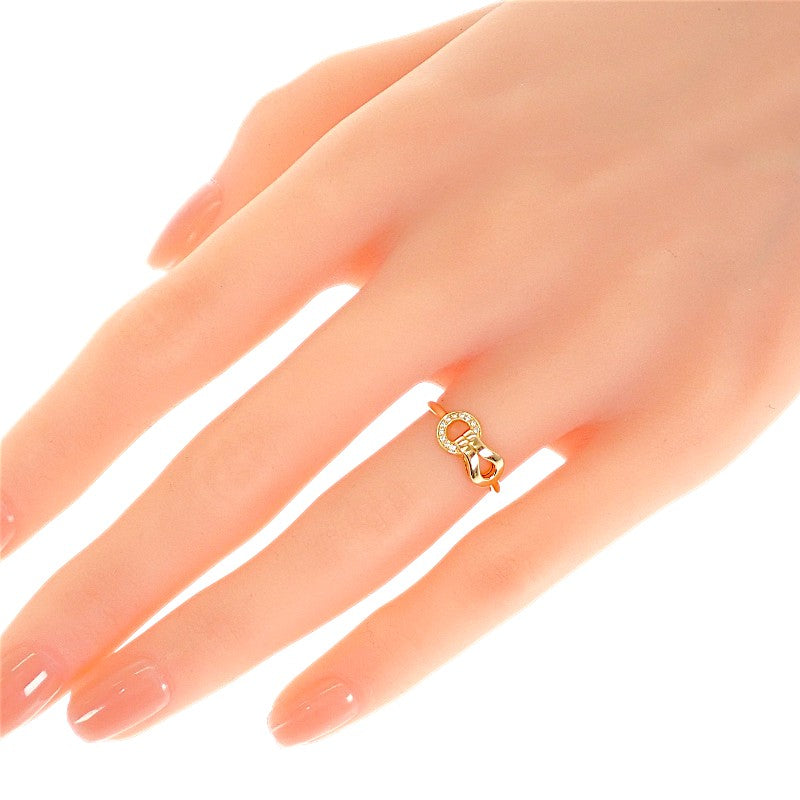 卡地亞 CARTIER Amulette 半鑽戒指 8號 B4209348 18K玫瑰金 鑽石 金色 女士【中古】【A級】