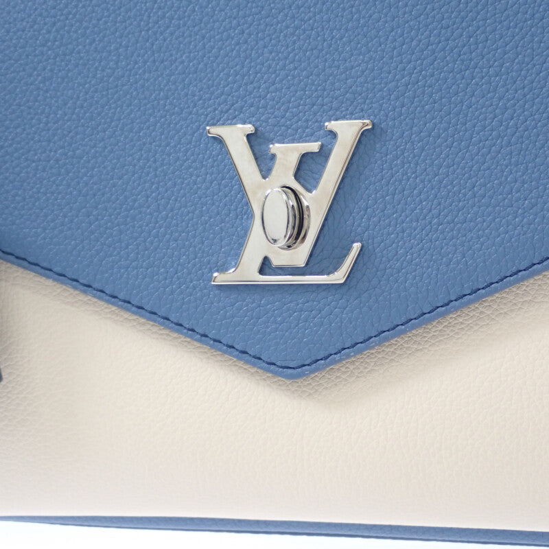 ルイヴィトン LOUIS VUITTON マイロックミー M51415 2WAYバッグ トリヨンクレマンス ブルー アイボリー シルバー金具 レディース【中古】【Aランク】