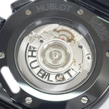 ウブロ HUBLOT クラシック・フュージョン アエロ ブラックマジック 525.CM.0170.RX 腕時計 セラミック ラバー 自動巻き スケルトン文字盤 メンズ【中古】【Aランク】