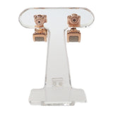 エルメス HERMES オランプPM ピアス メタル ヴォーエプソン エトゥープ ピンクゴールド ベージュ レディース【中古】【Aランク】