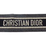 クリスチャンディオール Christian Dior ミッツァ 30モンテーニュ 千鳥格子 美品 15MON106I601 スカーフ シルク ブラック ホワイト レディース【中古】【SAランク】