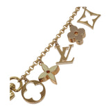 ルイヴィトン LOUIS VUITTON フルールドゥモノグラム M65111 バッグチャーム メタル ゴールド アイボリー ベージュ レディース【中古】【Aランク】