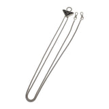 プラダ PRADA ストラップ付き 1MR024_2AWL_F0T7O カードケース シルク ブラック シルバー金具 レディース【中古】【Aランク】