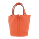 エルメス HERMES ピコタンPM 可愛い 上品 ハンドバッグ トリヨンクレマンス オレンジ シルバー金具 レディース【中古】【Aランク】