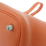 エルメス HERMES ピコタンPM 可愛い 上品 ハンドバッグ トリヨンクレマンス オレンジ シルバー金具 レディース【中古】【Aランク】
