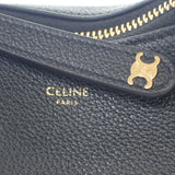セリーヌ CELINE Teen Celine Lulu 120723ENY.38NO 2WAYバッグ ハンドバッグ ショルダーバッグ グレインカーフレザー ブラック ゴールド金具 レディース【中古】【Aランク】