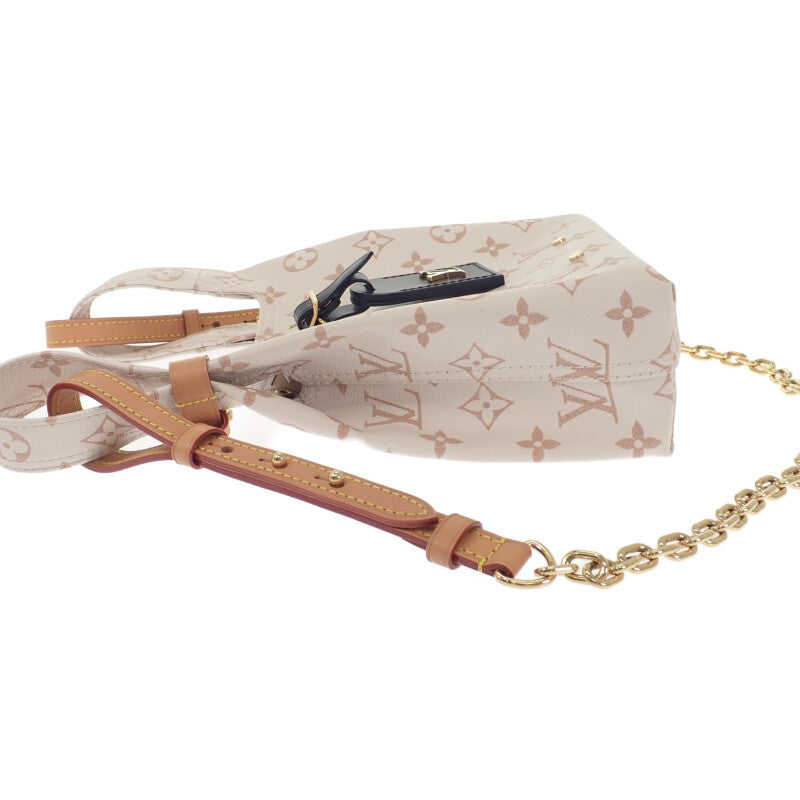 路易威登 LOUIS VUITTON Atlantis BB M24408 兩用包 Monogram 帆布 象牙色 女款【中古品】【A級】