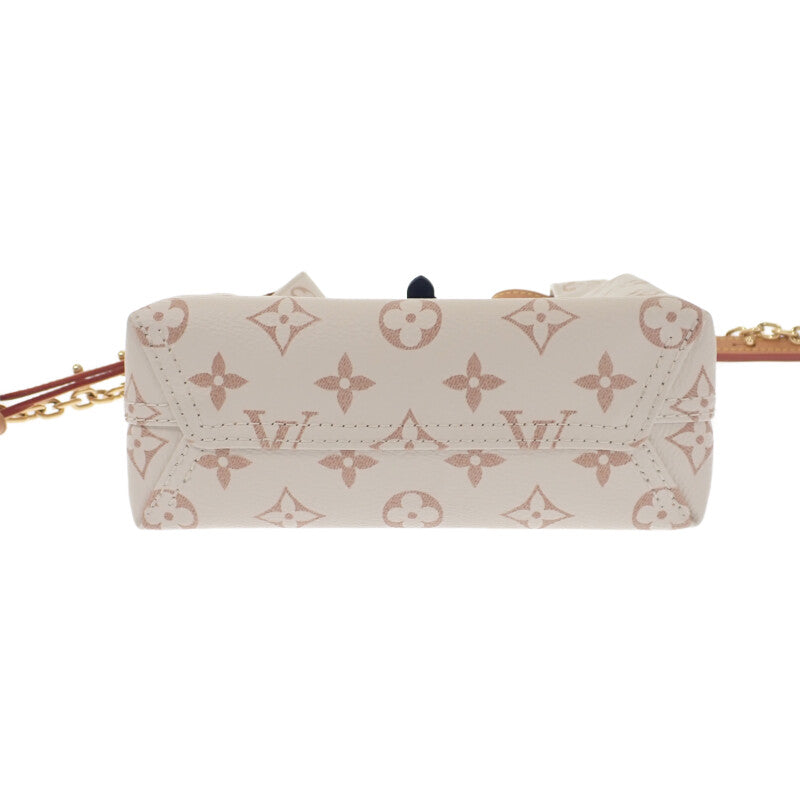 路易威登 LOUIS VUITTON Atlantis BB M24408 兩用包 Monogram 帆布 象牙色 女款【中古品】【A級】