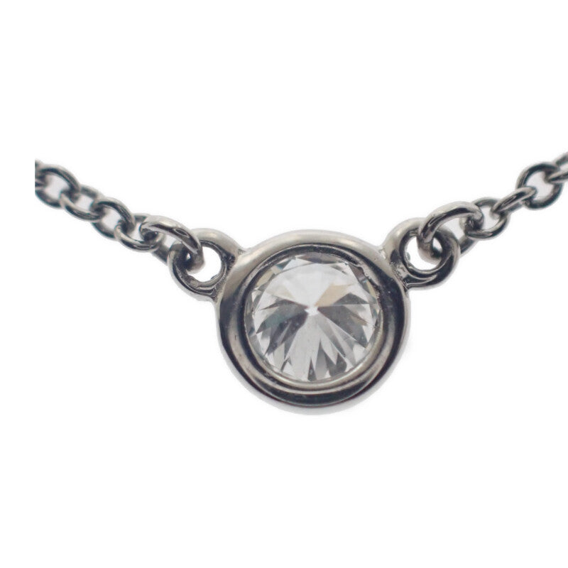 ティファニー TIFFANY&Co. バイザヤード ペンダント ネックレス Pt950プラチナ ダイヤモンド レディース【中古】【Aランク】