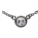 ティファニー TIFFANY&Co. バイザヤード ペンダント ネックレス Pt950プラチナ ダイヤモンド レディース【中古】【Aランク】