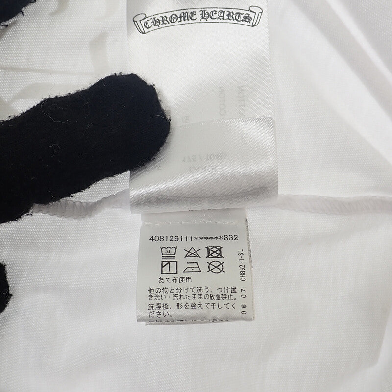 CHROME HEARTS CH Osaka Limited Scroll Label Print L Short Sleeve T-Shirt Cotton White Men's