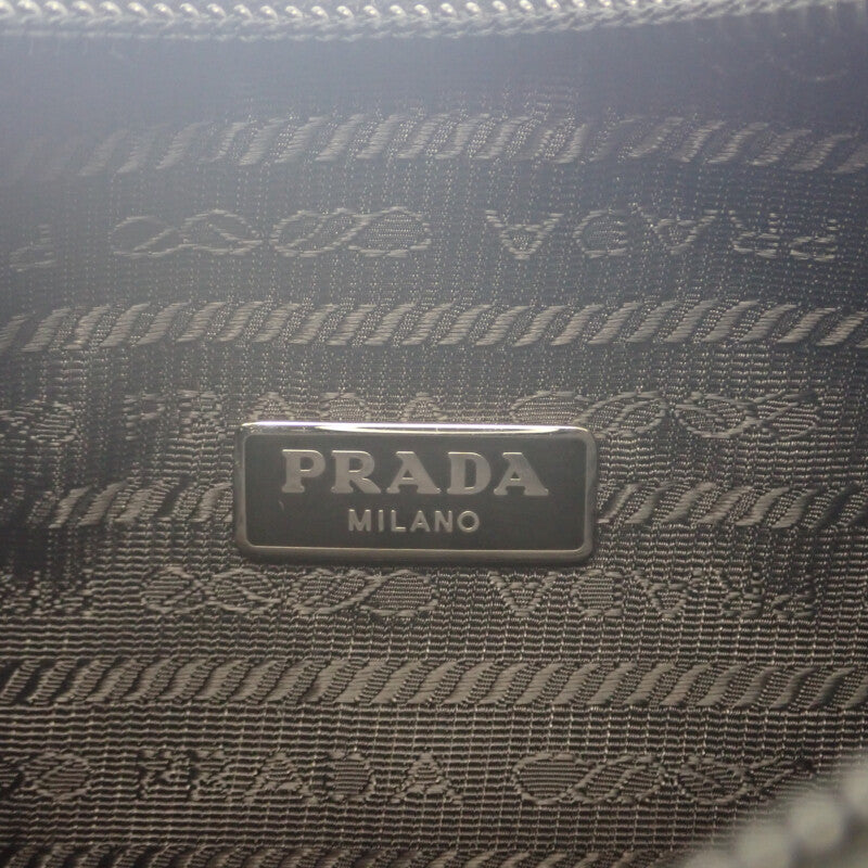 プラダ PRADA Re-Edition 2000 ミニバッグ 1NE515_2DH0_F0002 ショルダーバッグ ナイロン レザー ブラック NERO レディース【中古】【Aランク】