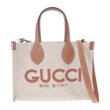グッチ GUCCI Gucci Lido ミディアム トートバッグ 772144FACUL8451 2WAYバッグ ショルダーバッグ キャンバス レザー ベージュ ブラウン レディース【中古】【Sランク】