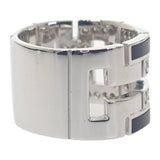 デザインジュエリー オニキス 16号 リング K18ホワイトゴールド ブラック シルバー オニキス ダイヤモンド メンズ レディース ユニセックス【中古】【Aランク】