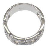 デザインジュエリー オニキス 16号 リング K18ホワイトゴールド ブラック シルバー オニキス ダイヤモンド メンズ レディース ユニセックス【中古】【Aランク】