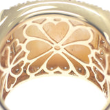 デザイン ジュエリー 17号 リング K18イエローゴールド イエローシェル イエロー イエローシェル ダイヤモンド メンズ レディース【中古】【Aランク】