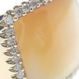 デザイン ジュエリー 17号 リング K18イエローゴールド イエローシェル イエロー イエローシェル ダイヤモンド メンズ レディース【中古】【Aランク】