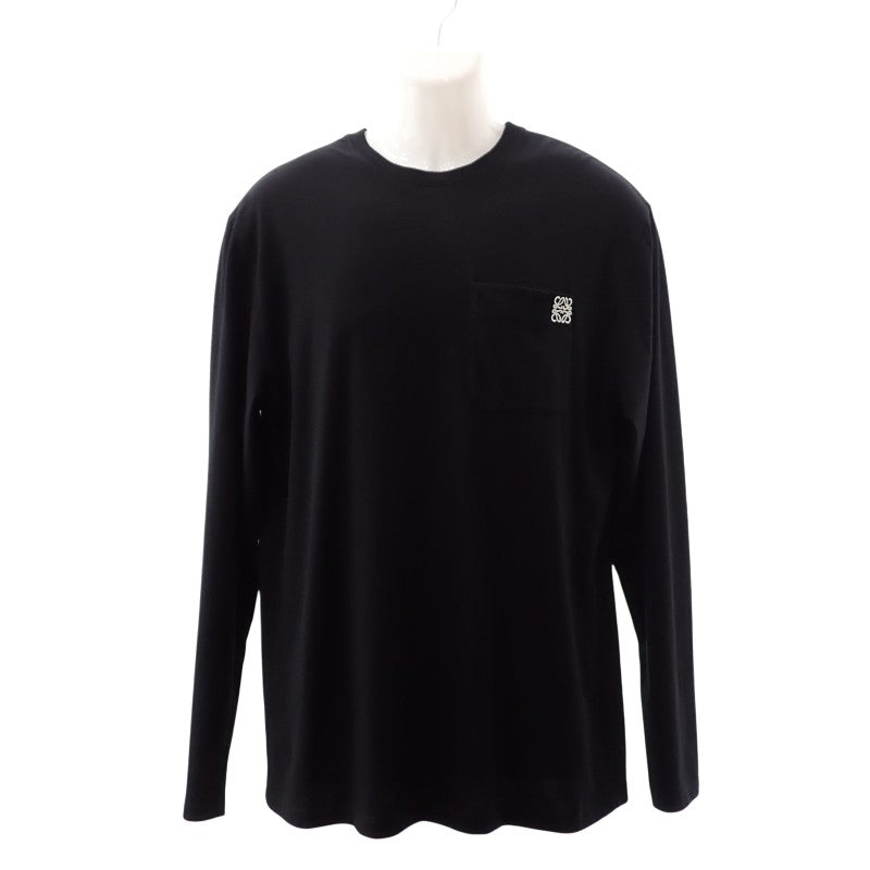 【商談中/対象者以外注文不可】ロエベ LOEWE ロングスリーブ L H526Y24J04 長袖Tシャツ コットン ブラック メンズ レディース【中古】【Aランク】
