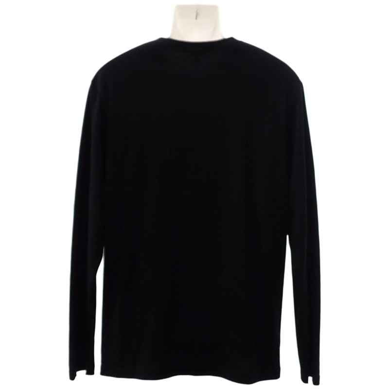 ロエベ LOEWE ロングスリーブ L H526Y24J04 長袖Tシャツ コットン ブラック メンズ レディース【中古】【Aランク】