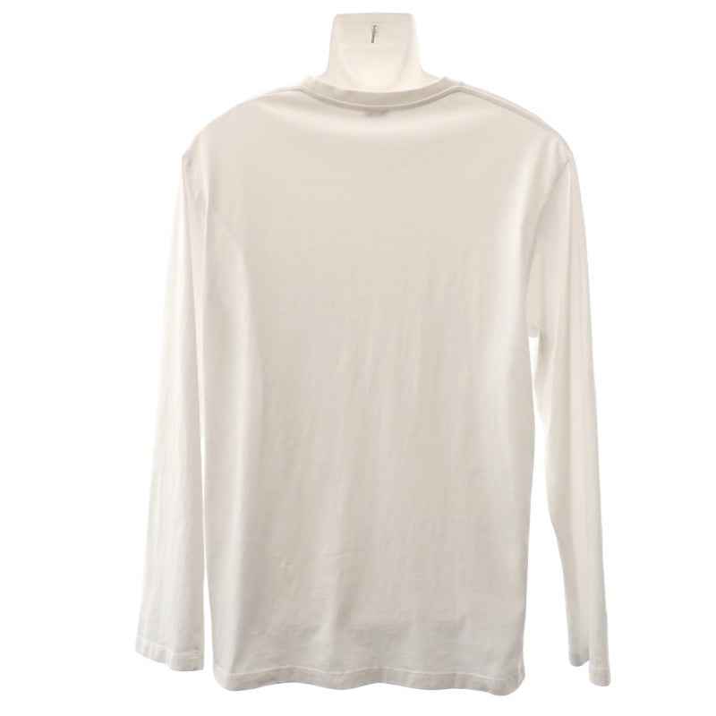 ロエベ LOEWE ロングスリーブ L H526Y24J04 長袖Tシャツ コットン ホワイト メンズ レディース【中古】【ABランク】