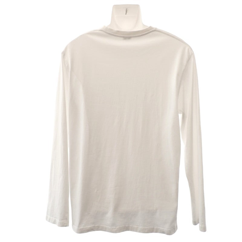 ロエベ LOEWE ロングスリーブ L H526Y24J04 長袖Tシャツ コットン ホワイト メンズ レディース【中古】【ABランク】