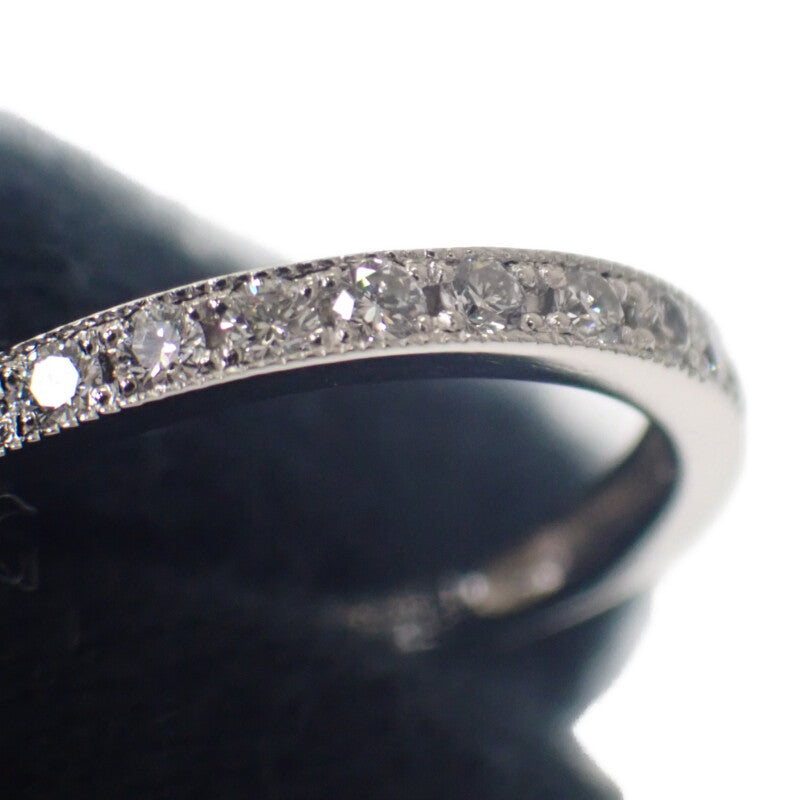 デザインジュエリー ハーフダイヤ 7号 リング Pt900プラチナ ダイヤモンド レディース【中古】【Aランク】