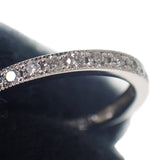 デザインジュエリー ハーフダイヤ 7号 リング Pt900プラチナ ダイヤモンド レディース【中古】【Aランク】