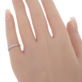 デザインジュエリー ハーフダイヤ 7号 リング Pt900プラチナ ダイヤモンド レディース【中古】【Aランク】