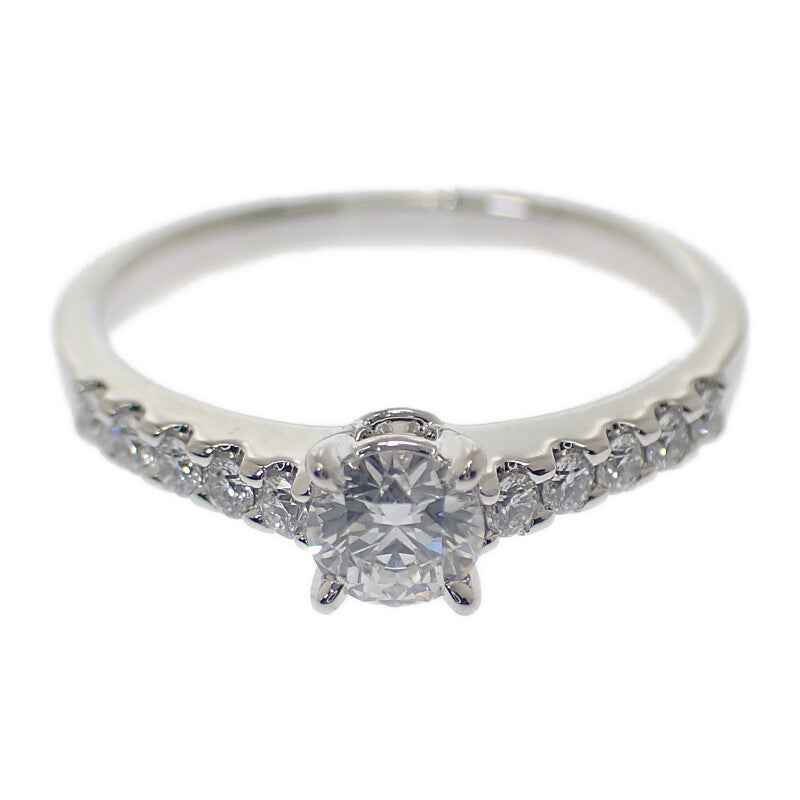 ミキモト MIKIMOTO ラウンドブリリアンカット ダイヤモンド 10号 リング Pt950プラチナ ダイヤモンド レディース【中古】【Aランク】
