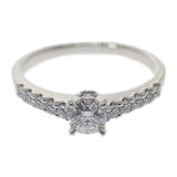 ミキモト MIKIMOTO ラウンドブリリアンカット ダイヤモンド 10号 リング Pt950プラチナ ダイヤモンド レディース【中古】【Aランク】