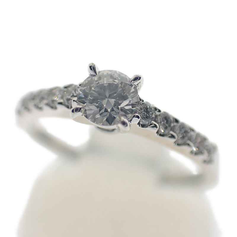 ミキモト MIKIMOTO ラウンドブリリアンカット ダイヤモンド 10号 リング Pt950プラチナ ダイヤモンド レディース【中古】【Aランク】