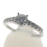 ミキモト MIKIMOTO ラウンドブリリアンカット ダイヤモンド 10号 リング Pt950プラチナ ダイヤモンド レディース【中古】【Aランク】