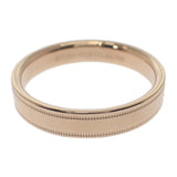 ティファニー TIFFANY&Co. ダブル ミルグレイン バンド 19号 リング K18ピンクゴールド 59 メンズ レディース【中古】【Aランク】