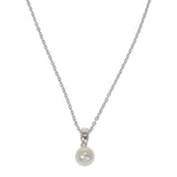 ミキモト MIKIMOTO パール ペンダント ネックレス シルバー925 アコヤ真珠 レディース【中古】【Aランク】