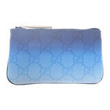 グッチ GUCCI クロマ キーポーチ 835703 FAERI 8473 ポーチ PVC ブルーグラデーション シルバー金具 メンズ レディース ユニセックス【中古】【Aランク】