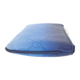 グッチ GUCCI クロマ キーポーチ 835703 FAERI 8473 ポーチ PVC ブルーグラデーション シルバー金具 メンズ レディース ユニセックス【中古】【Aランク】