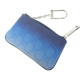 グッチ GUCCI クロマ キーポーチ 835703 FAERI 8473 ポーチ PVC ブルーグラデーション シルバー金具 メンズ レディース ユニセックス【中古】【Aランク】