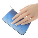 グッチ GUCCI クロマ キーポーチ 835703 FAERI 8473 ポーチ PVC ブルーグラデーション シルバー金具 メンズ レディース ユニセックス【中古】【Aランク】