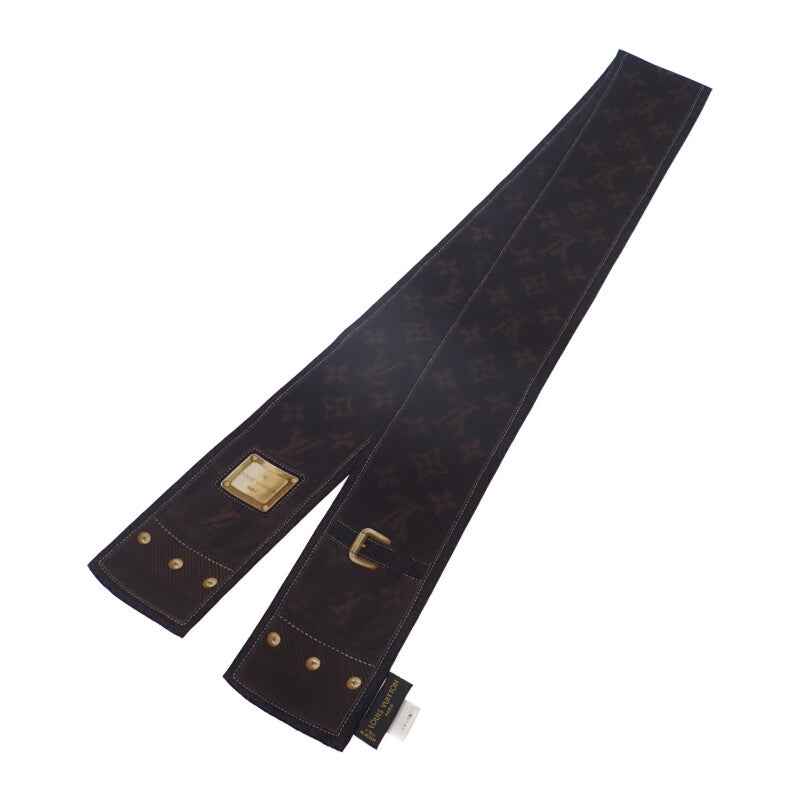 ルイヴィトン LOUIS VUITTON バンドー・ニューデニム M72396 スカーフ シルク ダークブラウン レディース【中古】【Aランク】