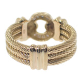 K18YG デザイン ジュエリー ボリューム 11号 リング K18イエローゴールド ゴールド ダイヤモンド レディース【中古】【Aランク】