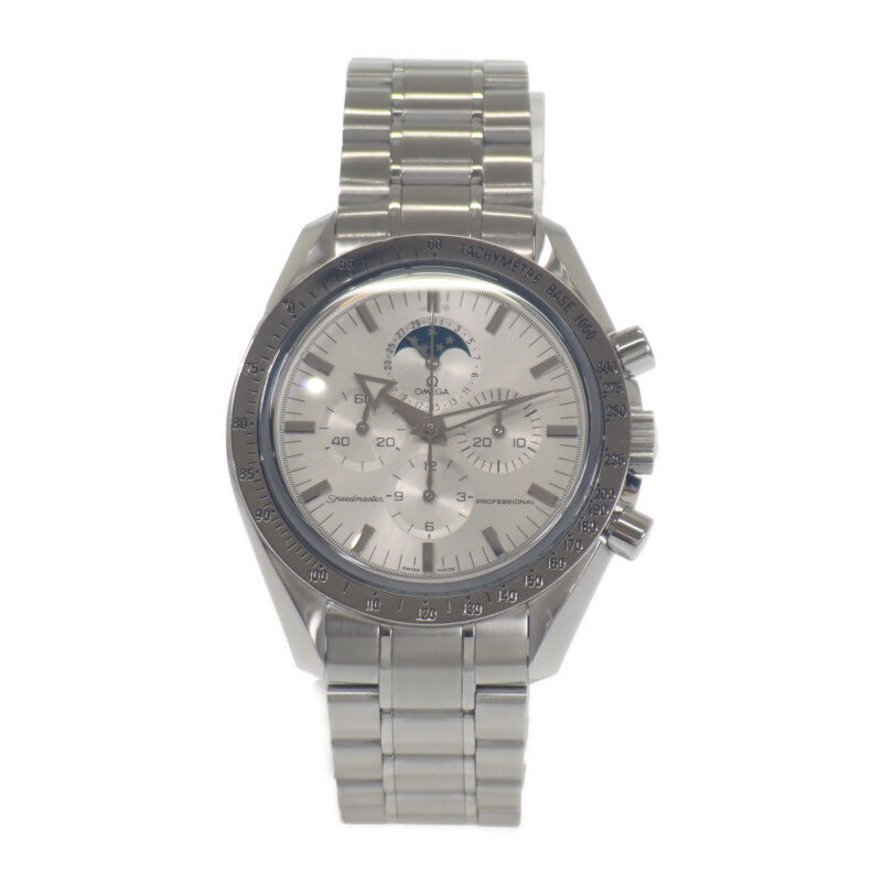 歐米茄 OMEGA 超霸專業月相錶 3575.30 腕錶 不鏽鋼 手動上鍊 銀色錶盤 男士【中古】【A級品】