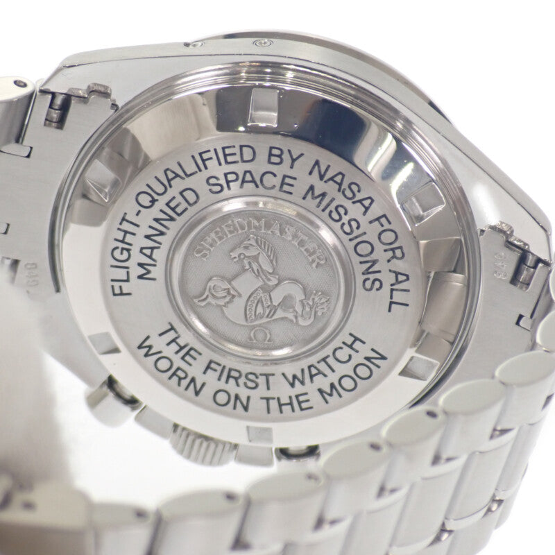 歐米茄 OMEGA 超霸專業月相錶 3575.30 腕錶 不鏽鋼 手動上鍊 銀色錶盤 男士【中古】【A級品】