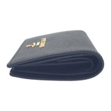 プラダ PRADA コンパクトウォレット 1MV204_QWA_F0002 二つ折り財布 サフィアーノ レザー ブラック メンズ レディース【中古】【Aランク】