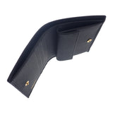 プラダ PRADA コンパクトウォレット 1MV204_QWA_F0002 二つ折り財布 サフィアーノ レザー ブラック メンズ レディース【中古】【Aランク】